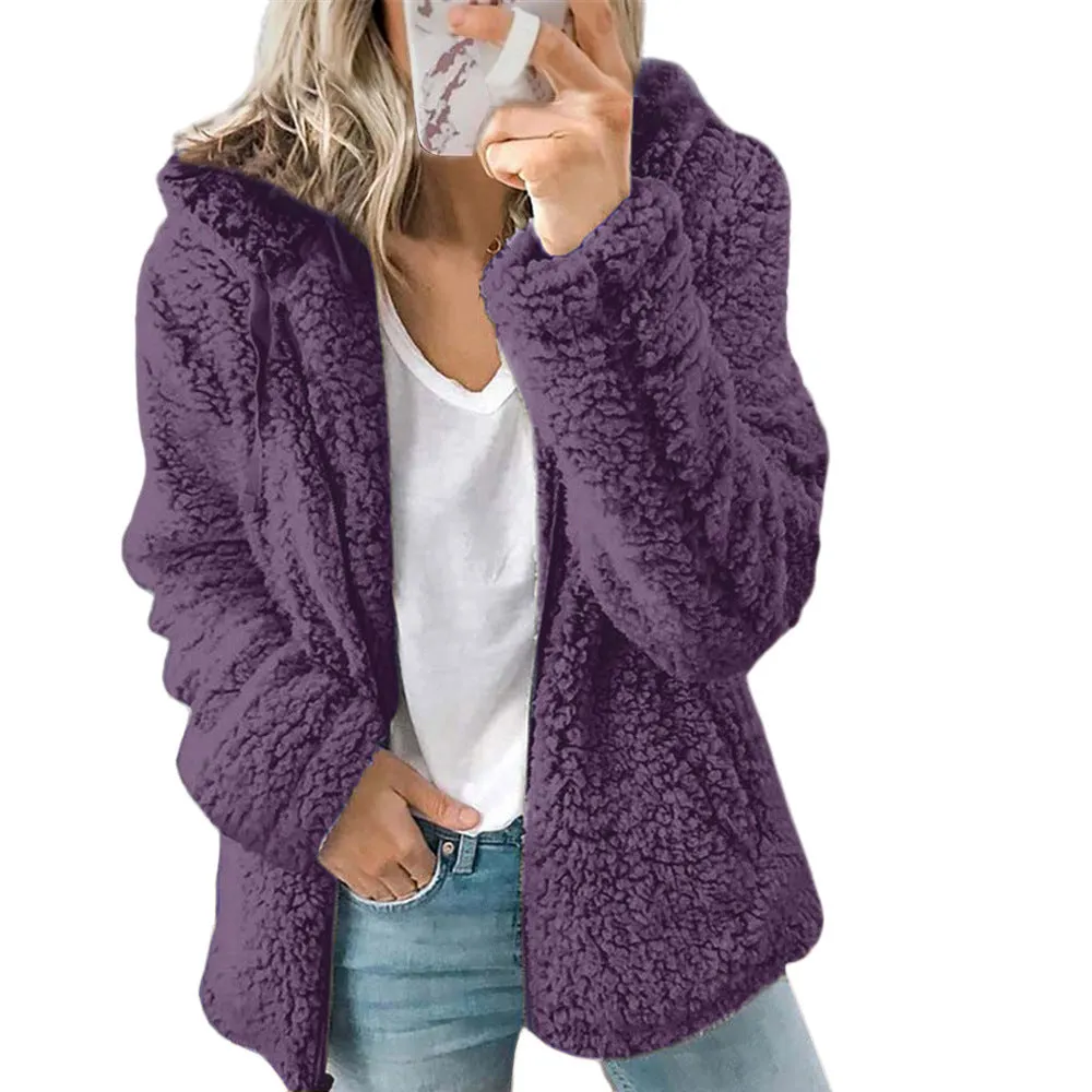 Fleece Zip Up Long Sleeved Jacket
