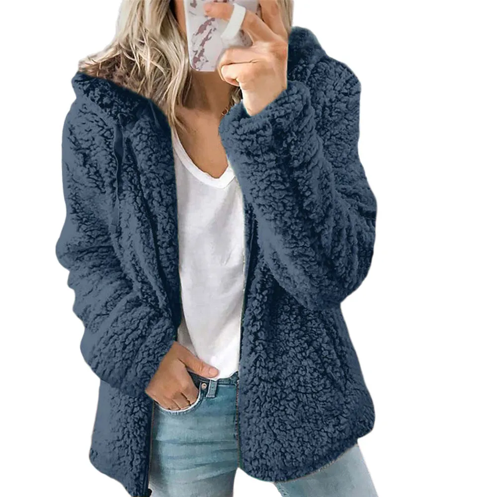 Fleece Zip Up Long Sleeved Jacket