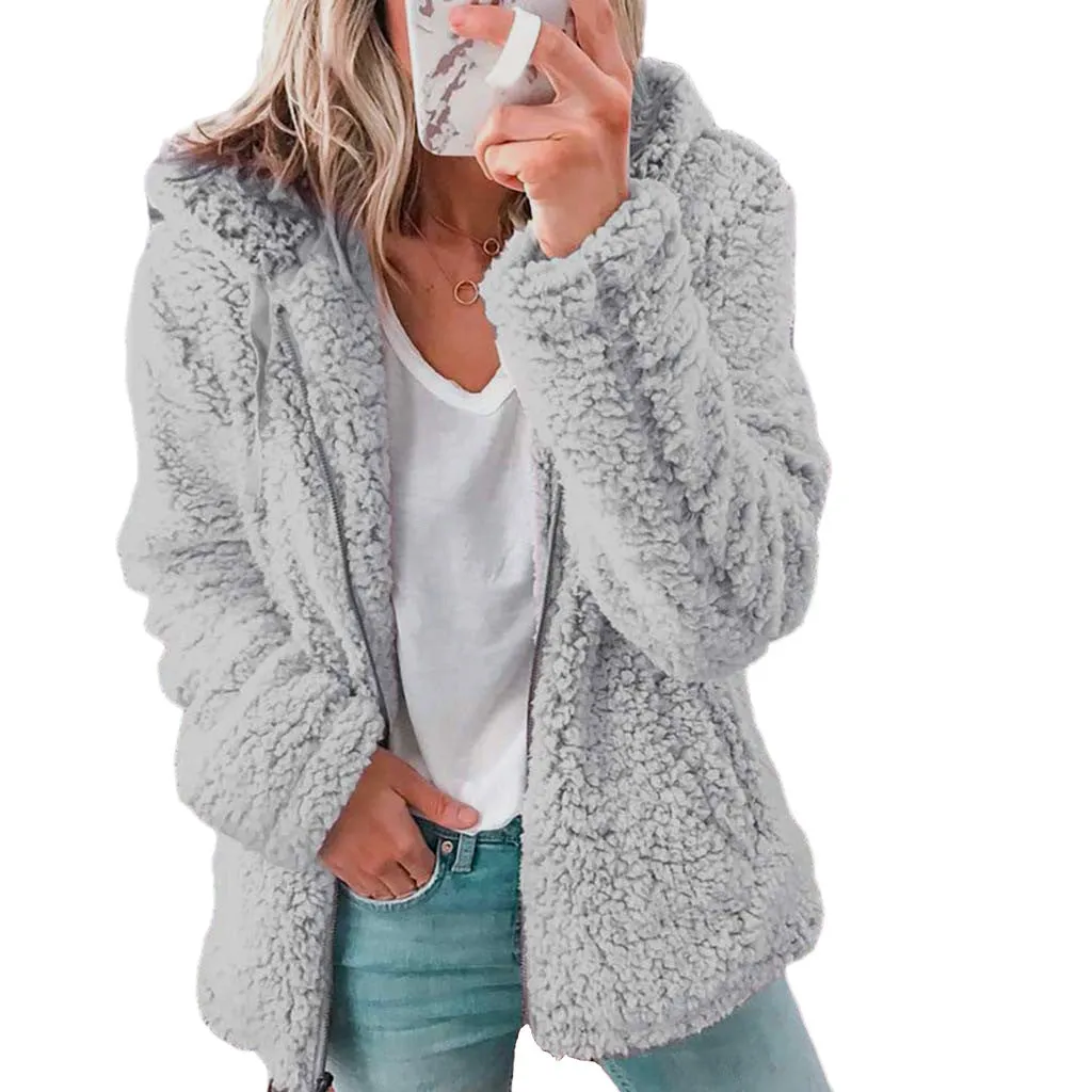 Fleece Zip Up Long Sleeved Jacket