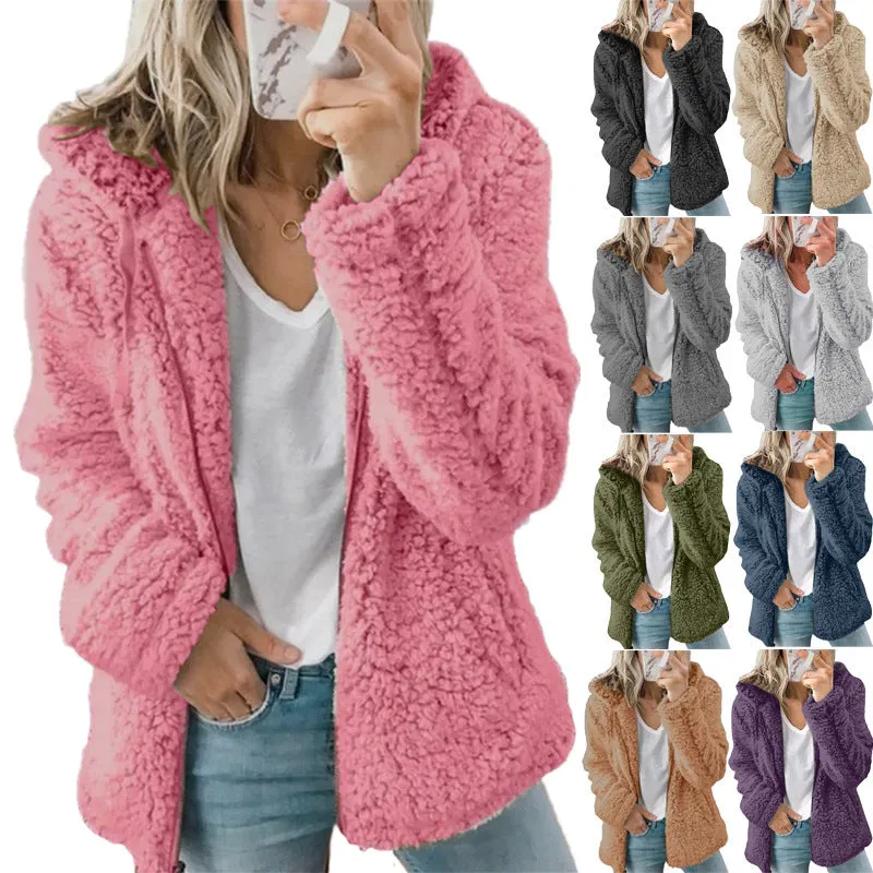 Fleece Zip Up Long Sleeved Jacket