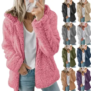 Fleece Zip Up Long Sleeved Jacket