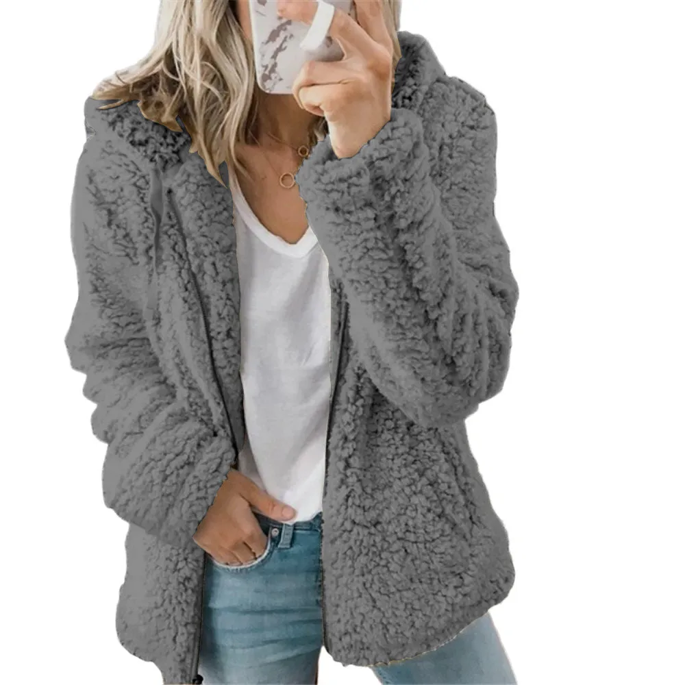 Fleece Zip Up Long Sleeved Jacket