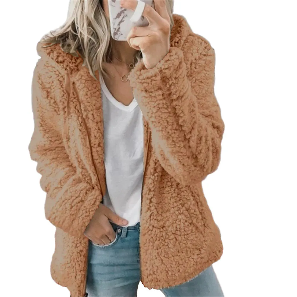 Fleece Zip Up Long Sleeved Jacket