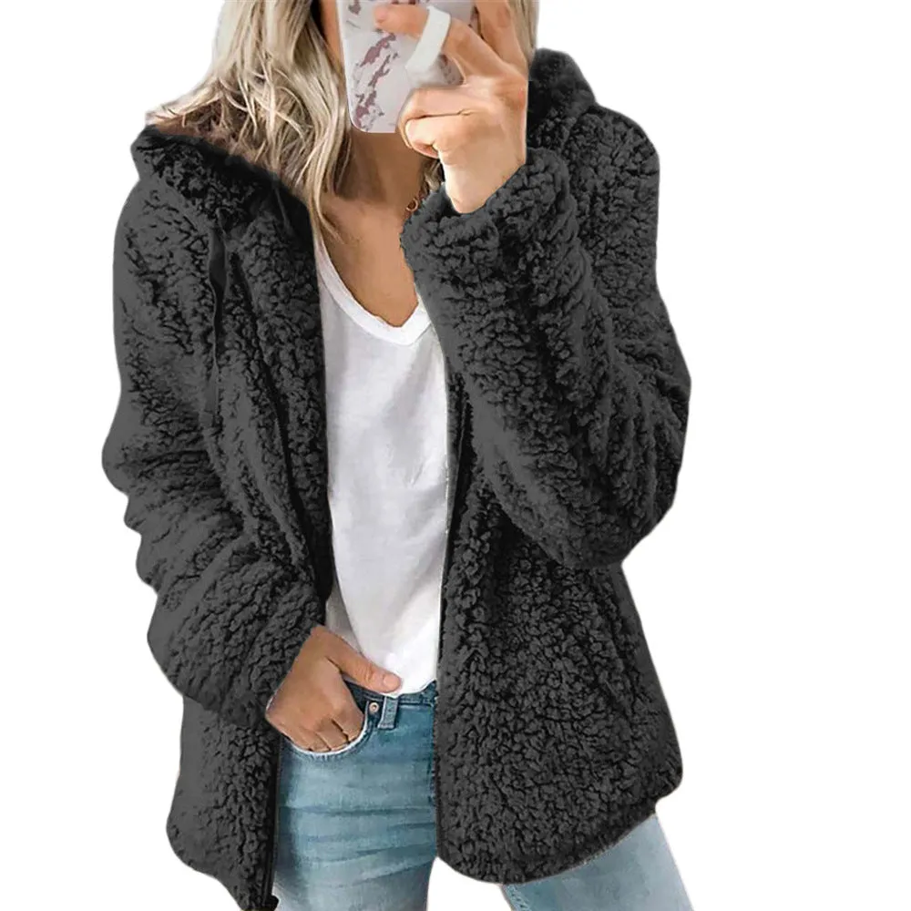 Fleece Zip Up Long Sleeved Jacket