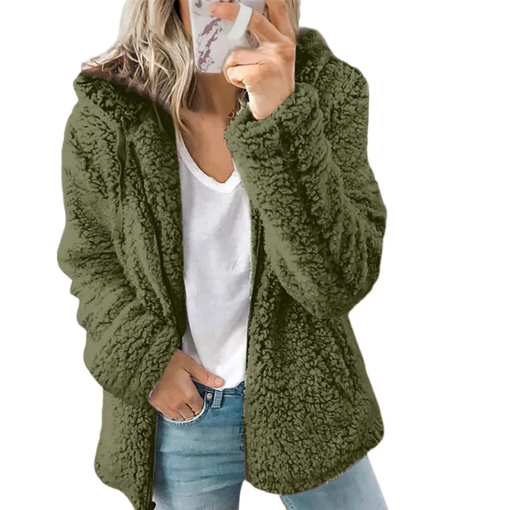 Fleece Zip Up Long Sleeved Jacket