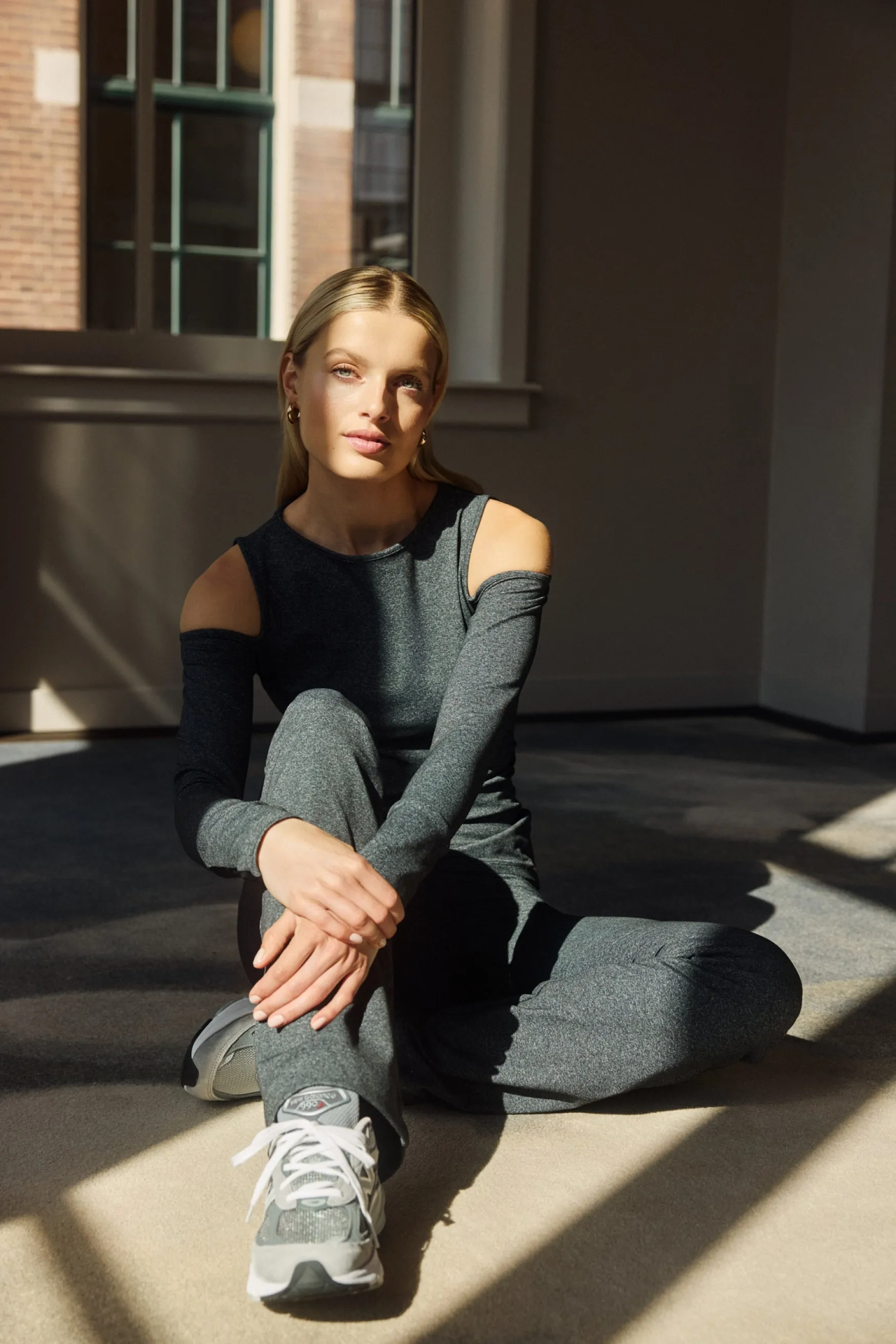 Flex Celine Flared Leggings | Anthracite Melange