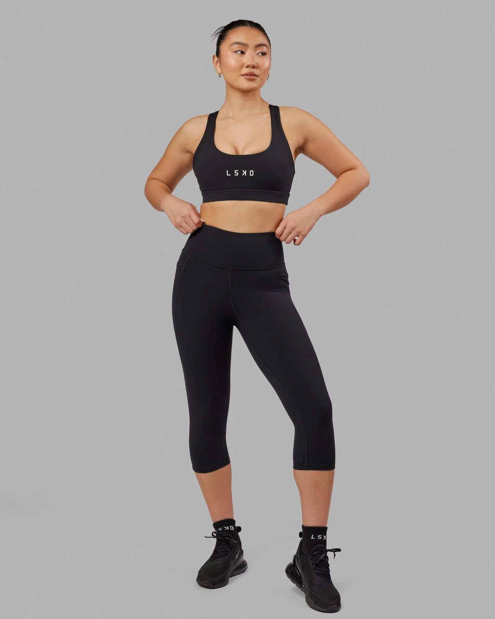 Flux 3/4 Length Tights - Black
