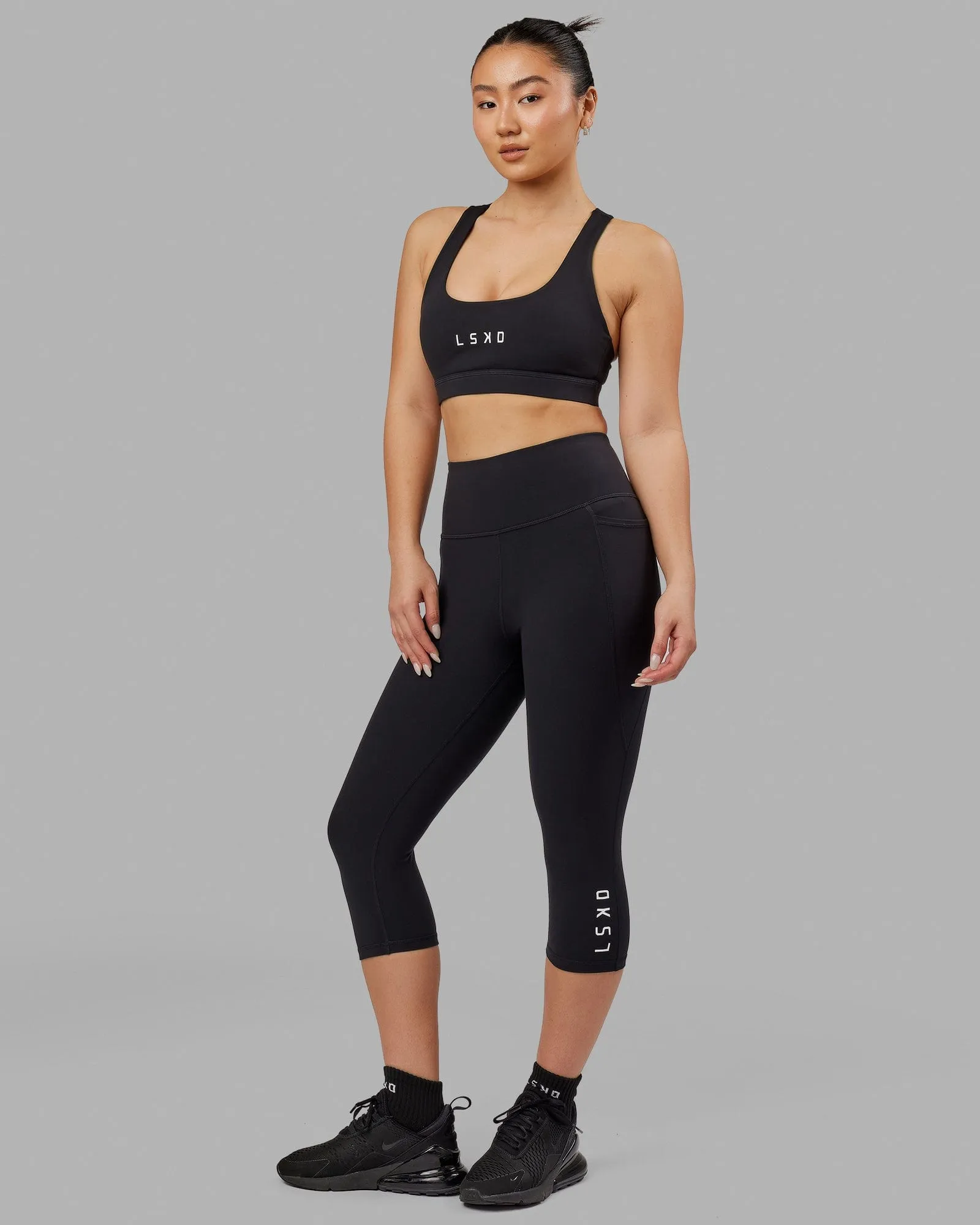 Flux 3/4 Length Tights - Black