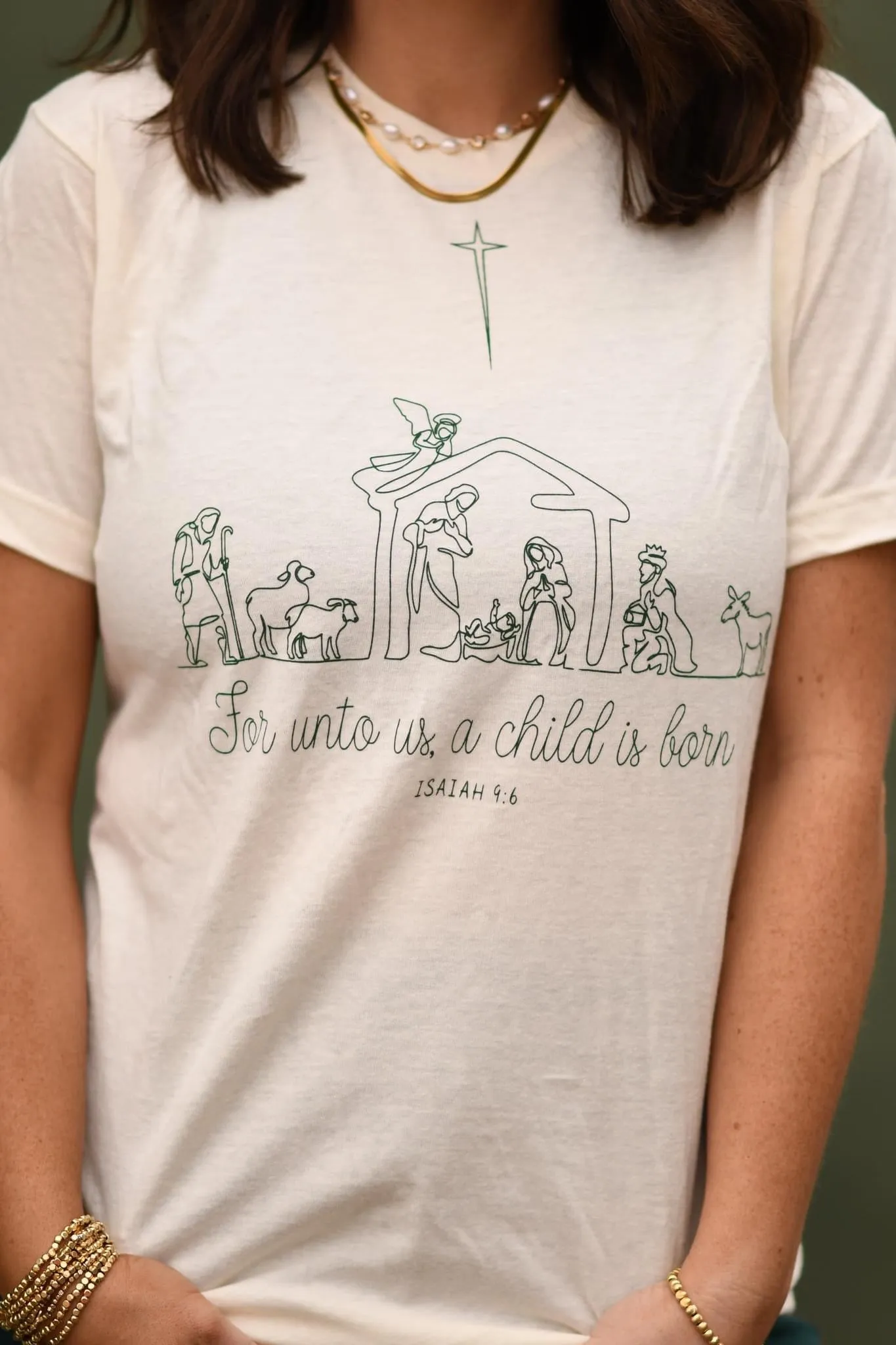 For Unto Us A Child Is Born Graphic Tee
