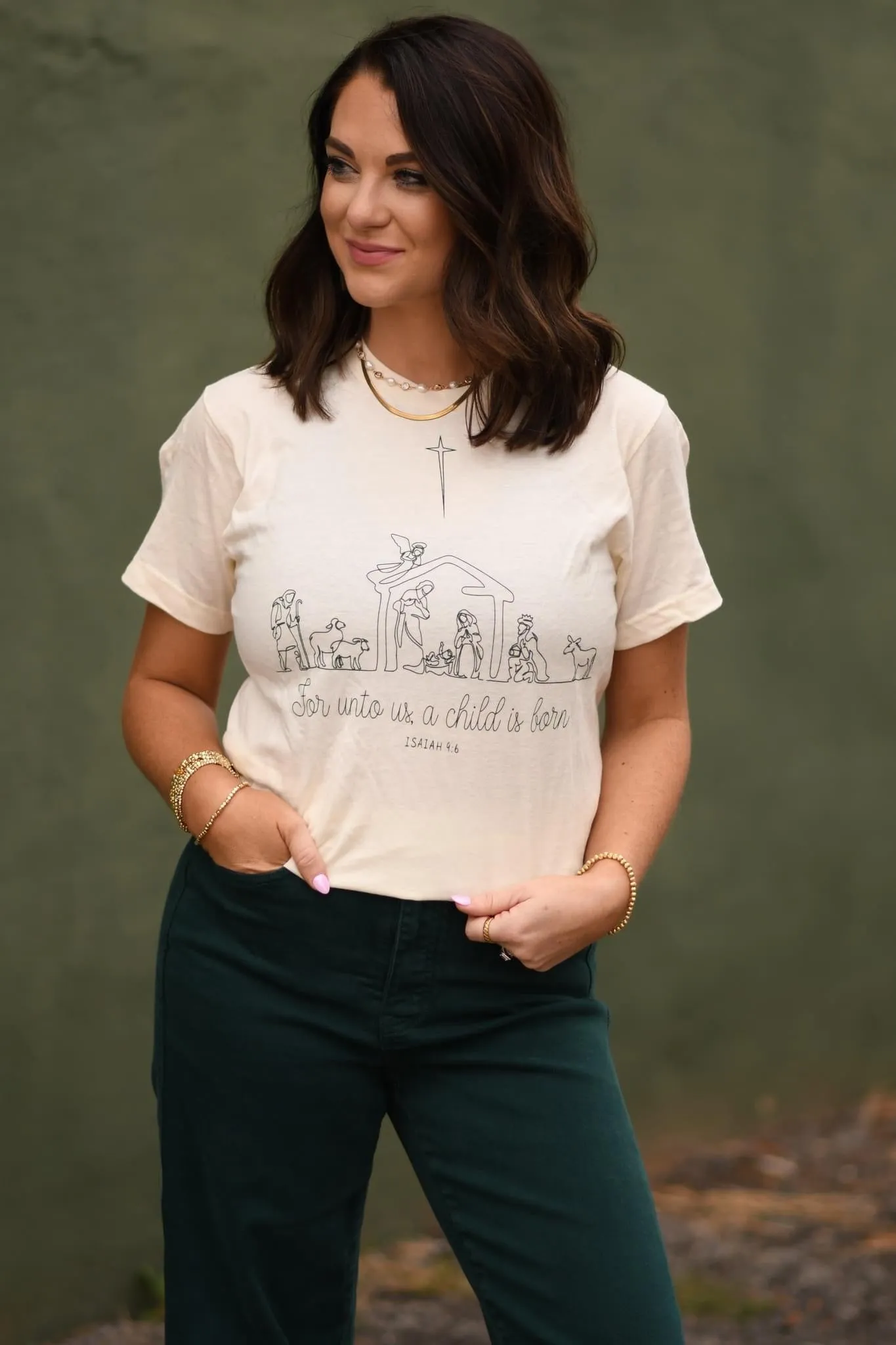 For Unto Us A Child Is Born Graphic Tee