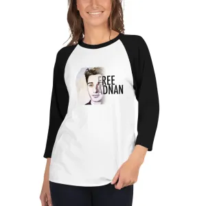 Free Adnan 3/4 Sleeve Raglan Shirt
