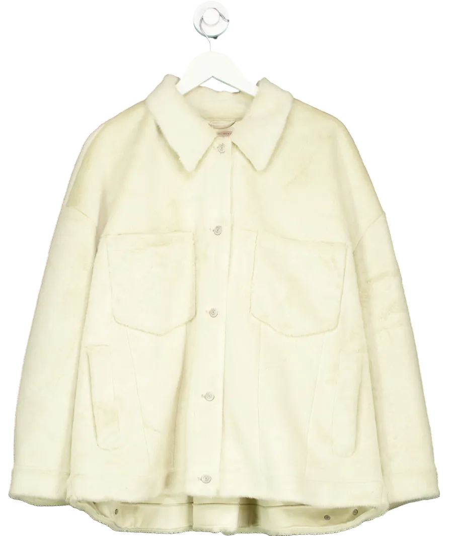 Free People Cream Cozy Opal Swing Jacket UK XL