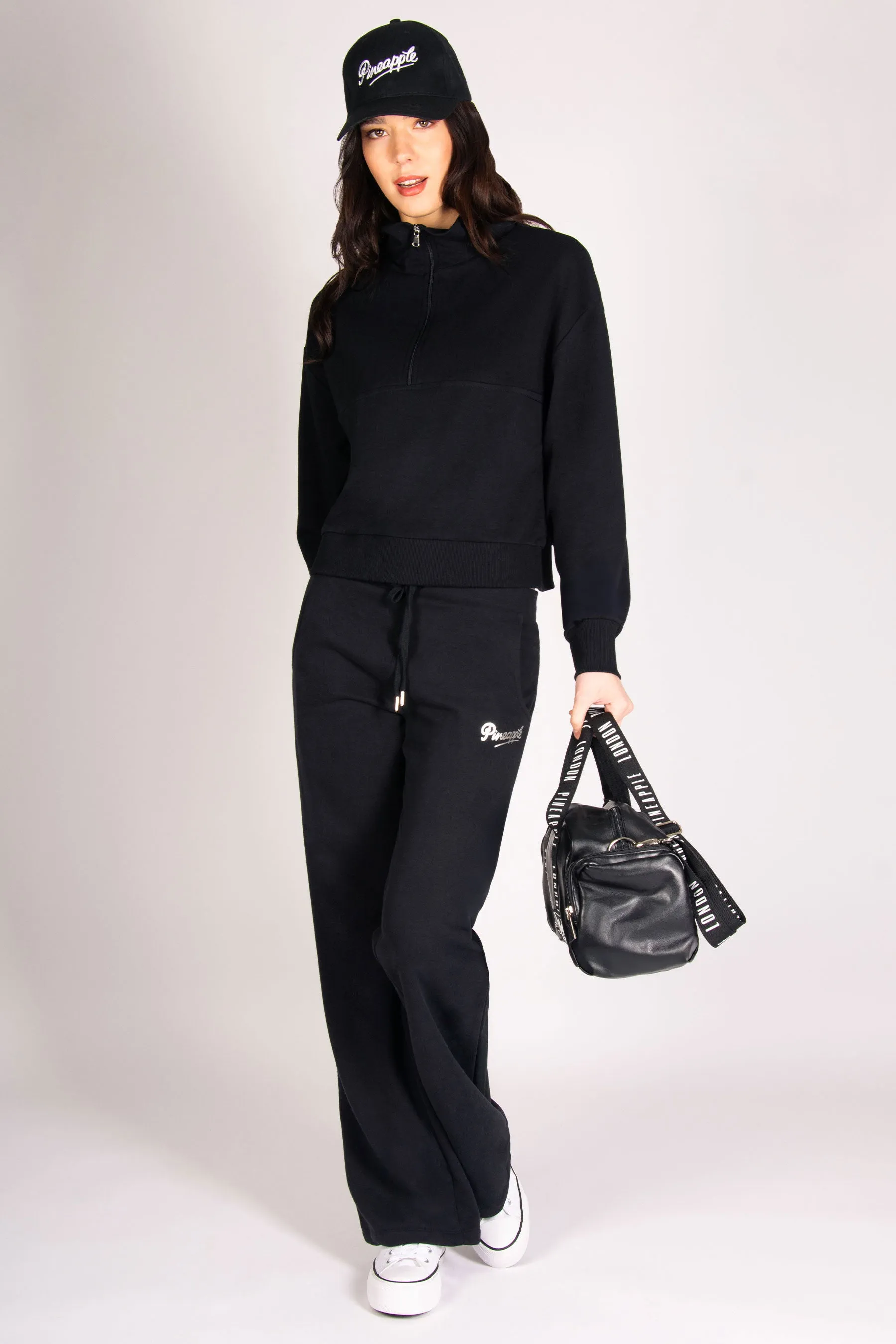 Funnel Neck Half Zip Sweatshirt