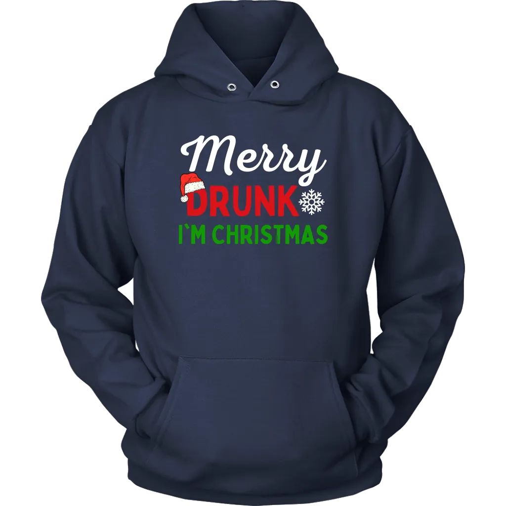 Funny "Merry Drunk I'm Christmas" Shirts and Hoodies