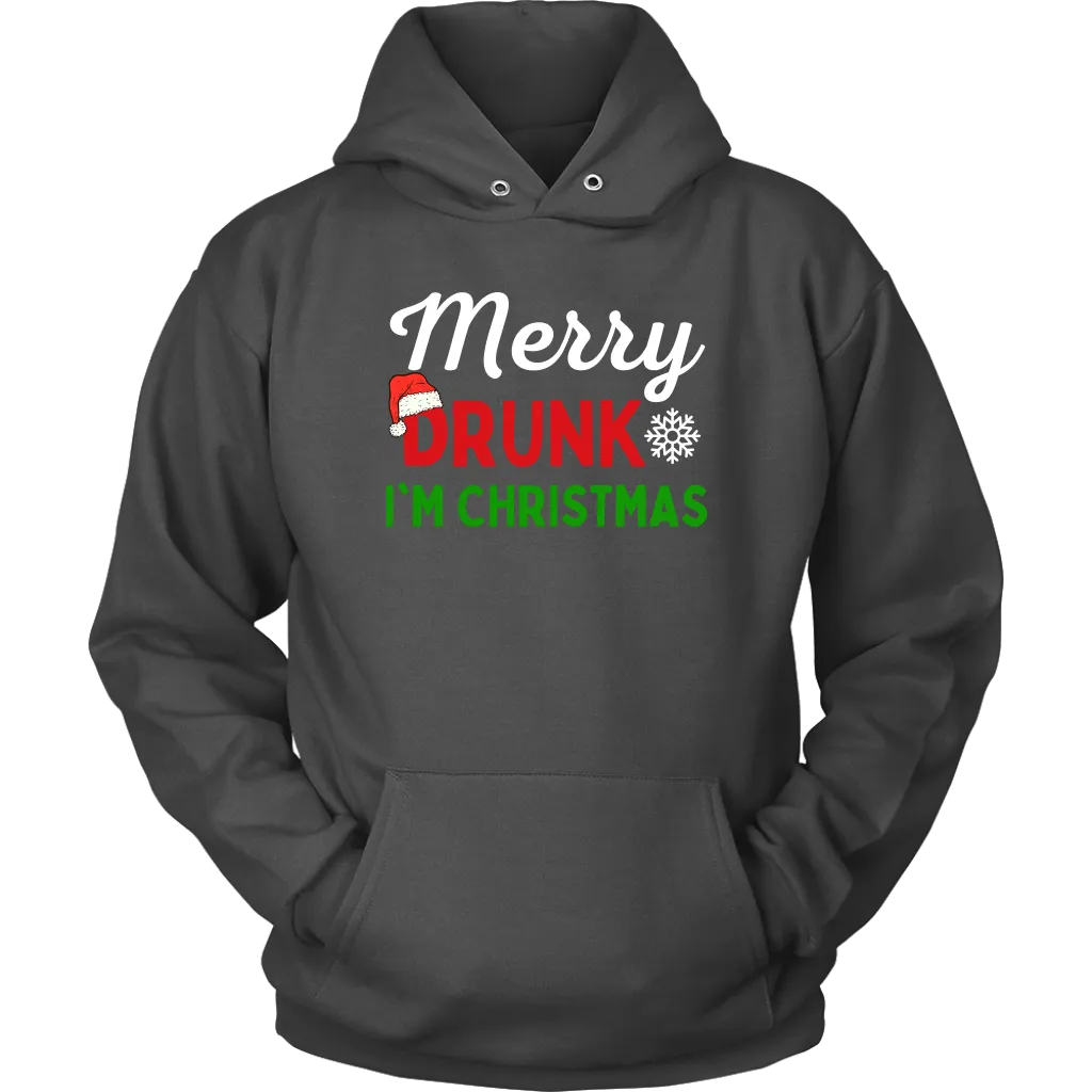 Funny "Merry Drunk I'm Christmas" Shirts and Hoodies