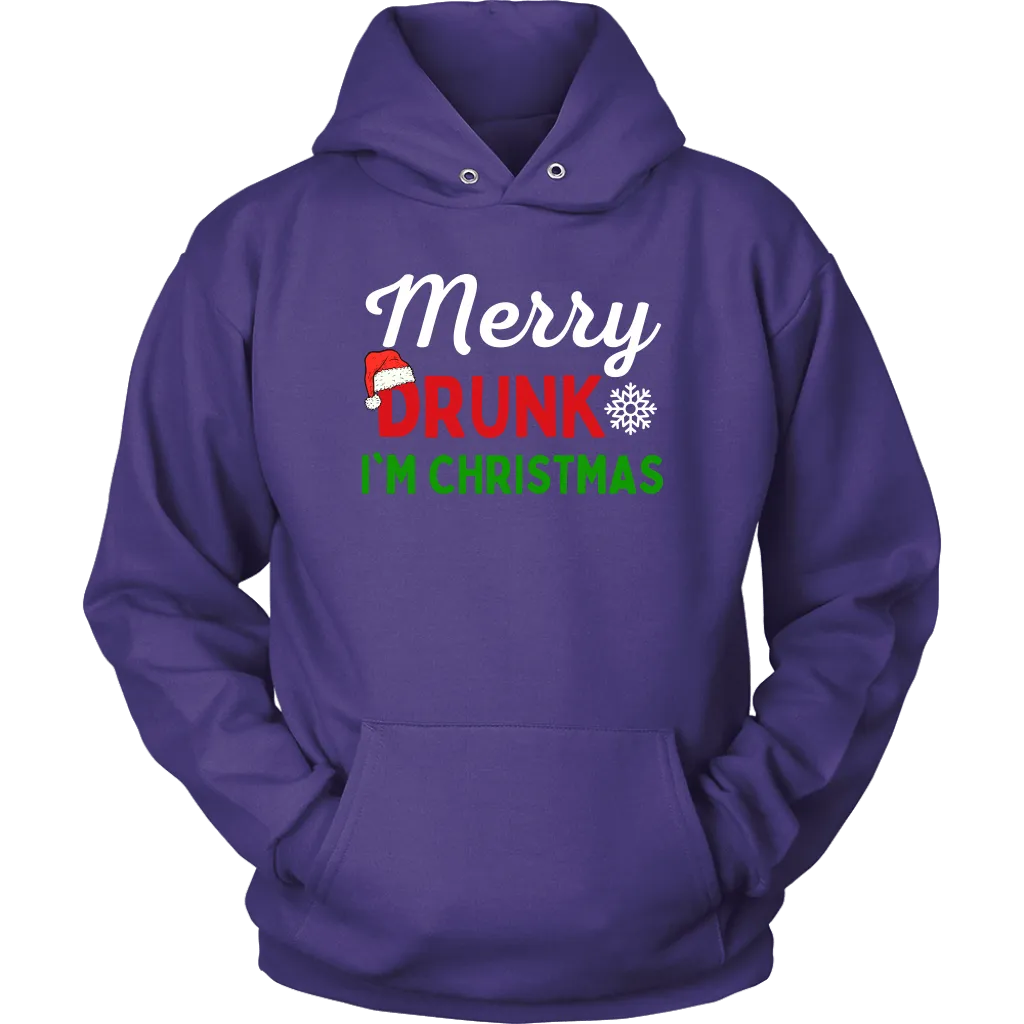 Funny "Merry Drunk I'm Christmas" Shirts and Hoodies