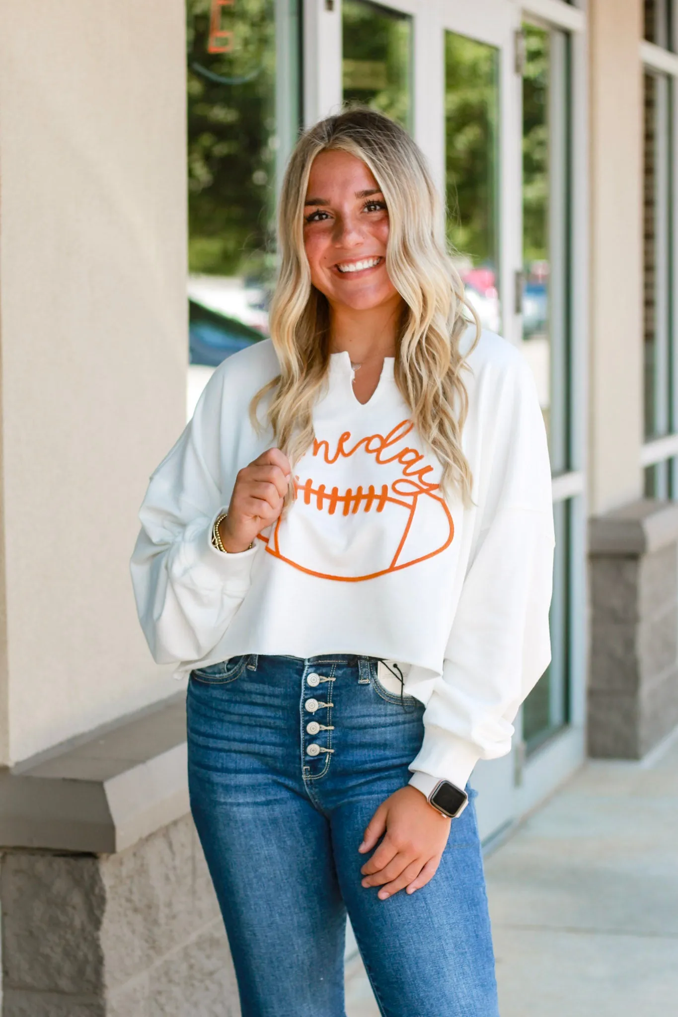Game Day Cropped Pullover