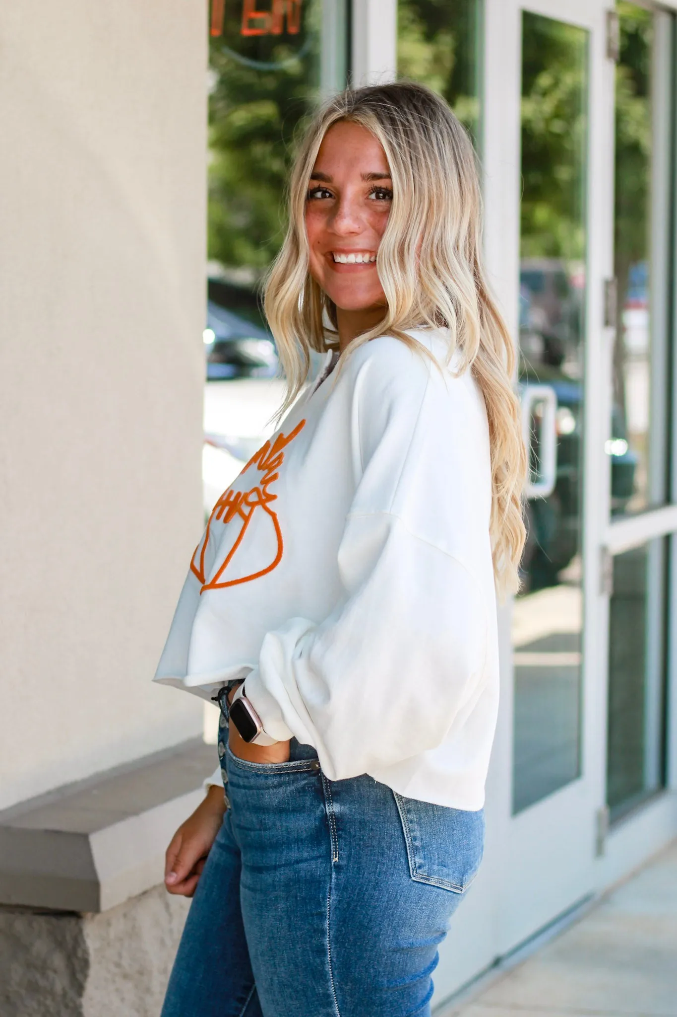 Game Day Cropped Pullover