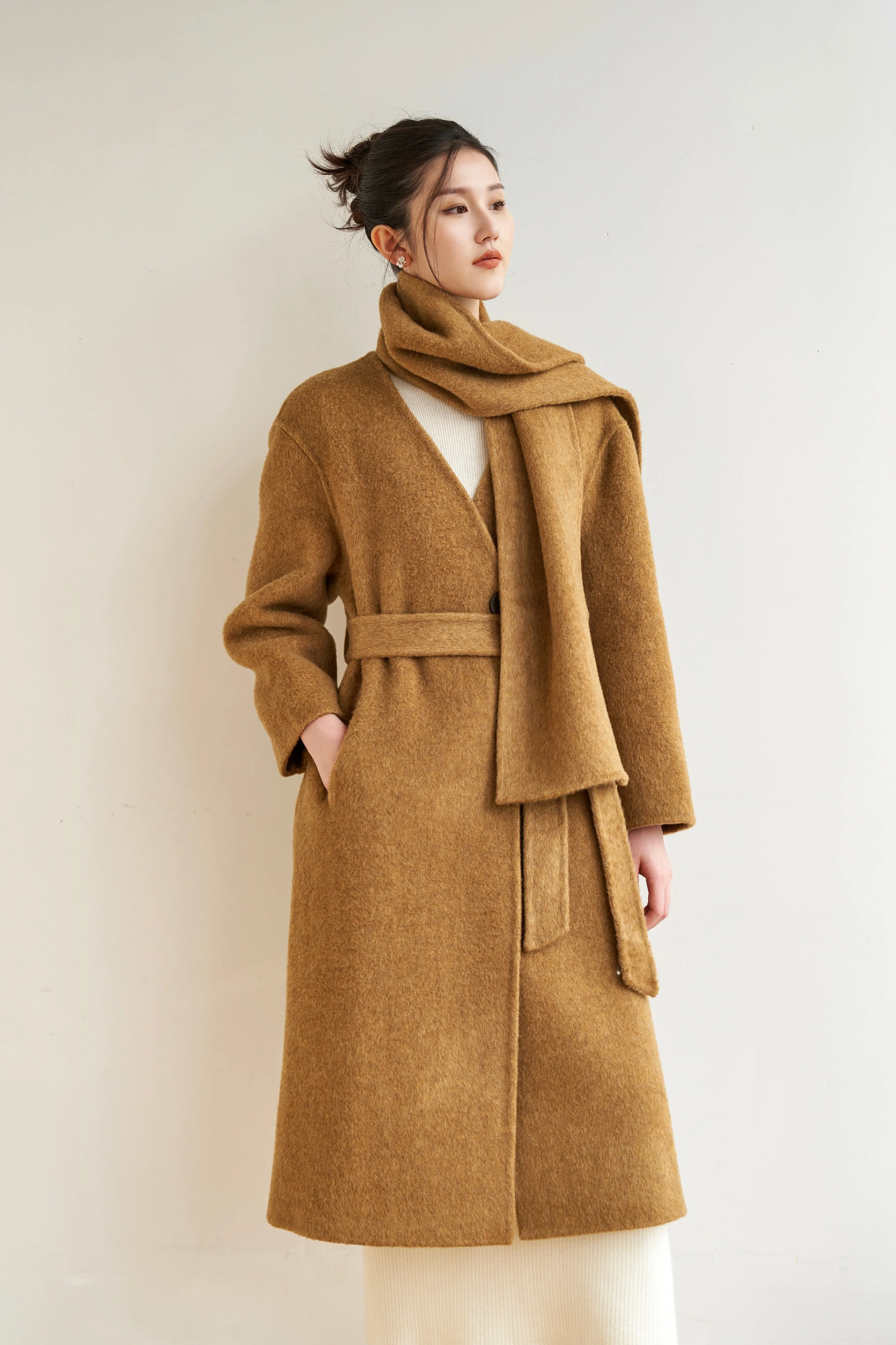 Gemma Merino Wool Coat - Ginger