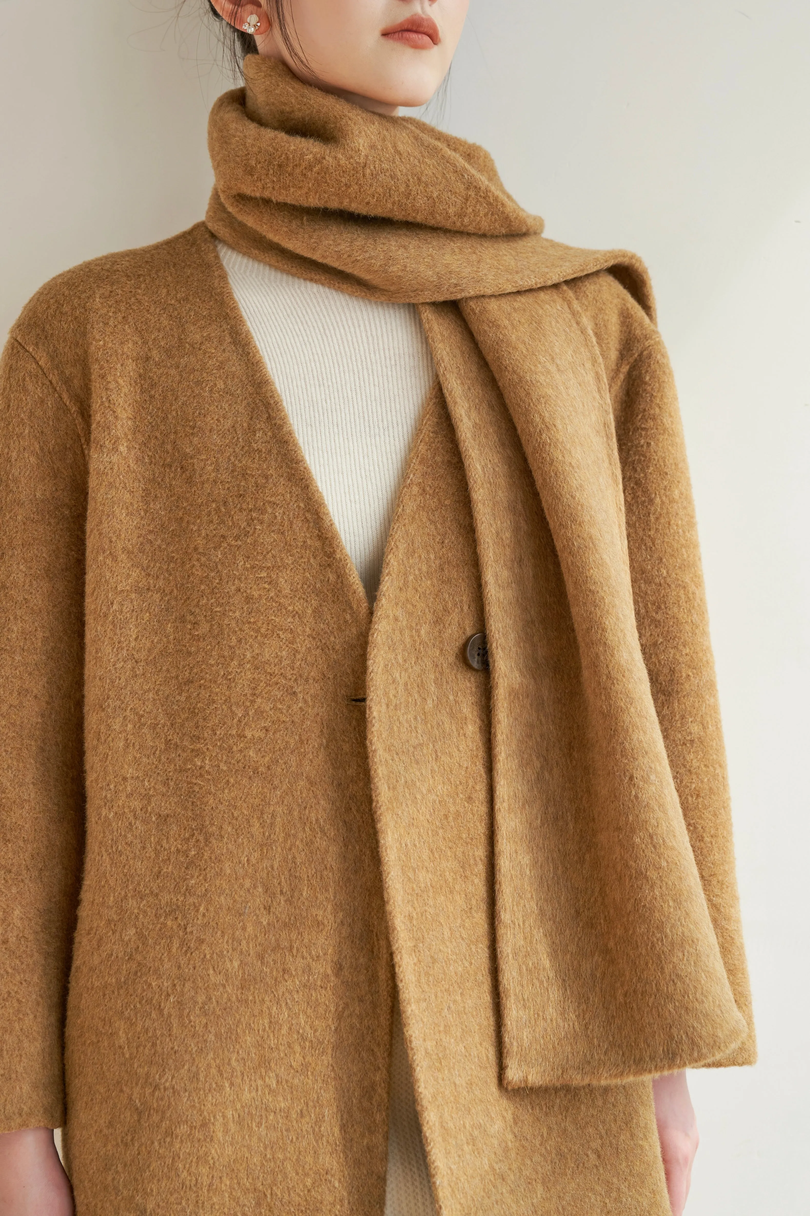Gemma Merino Wool Coat - Ginger