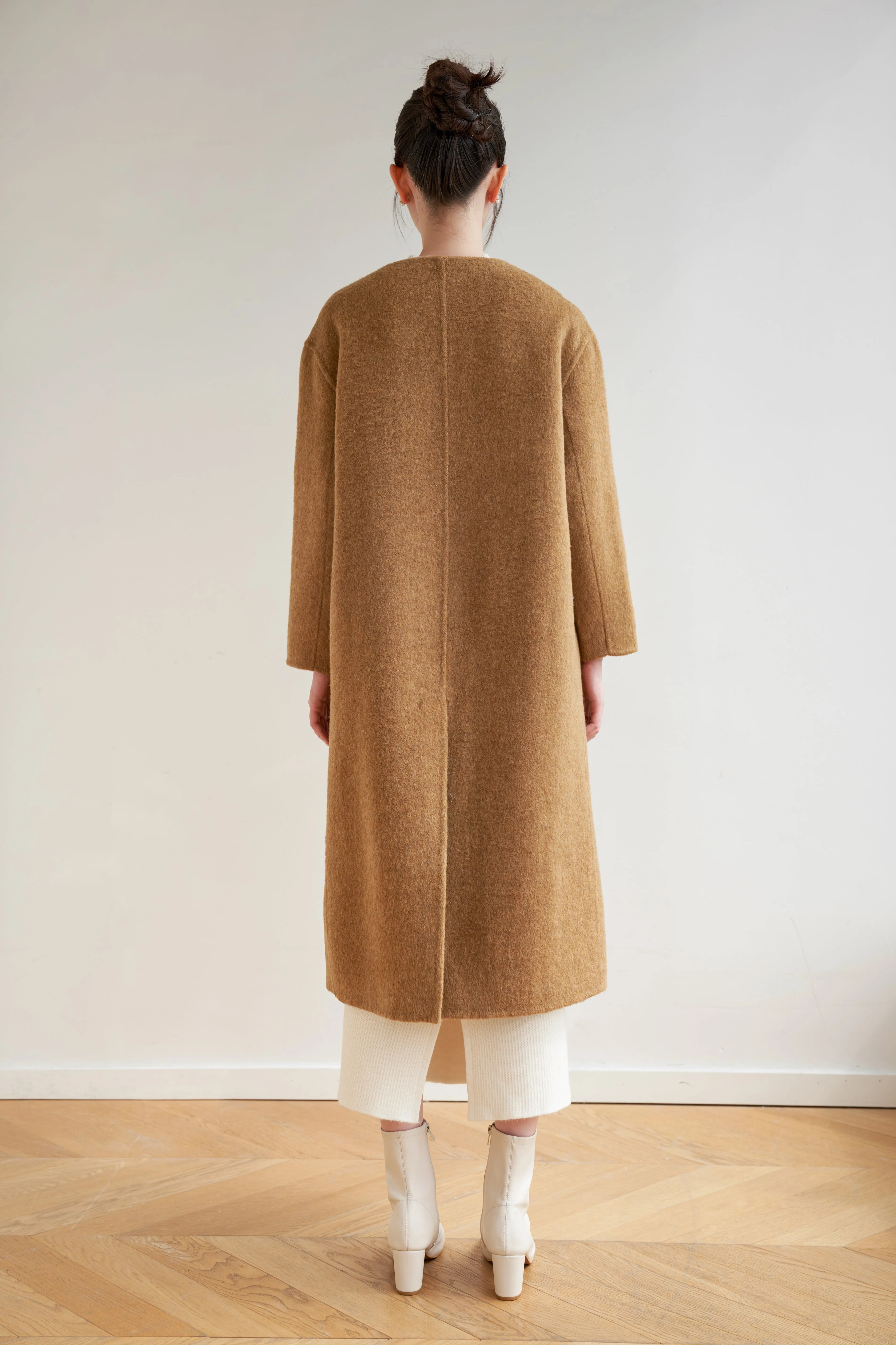 Gemma Merino Wool Coat - Ginger