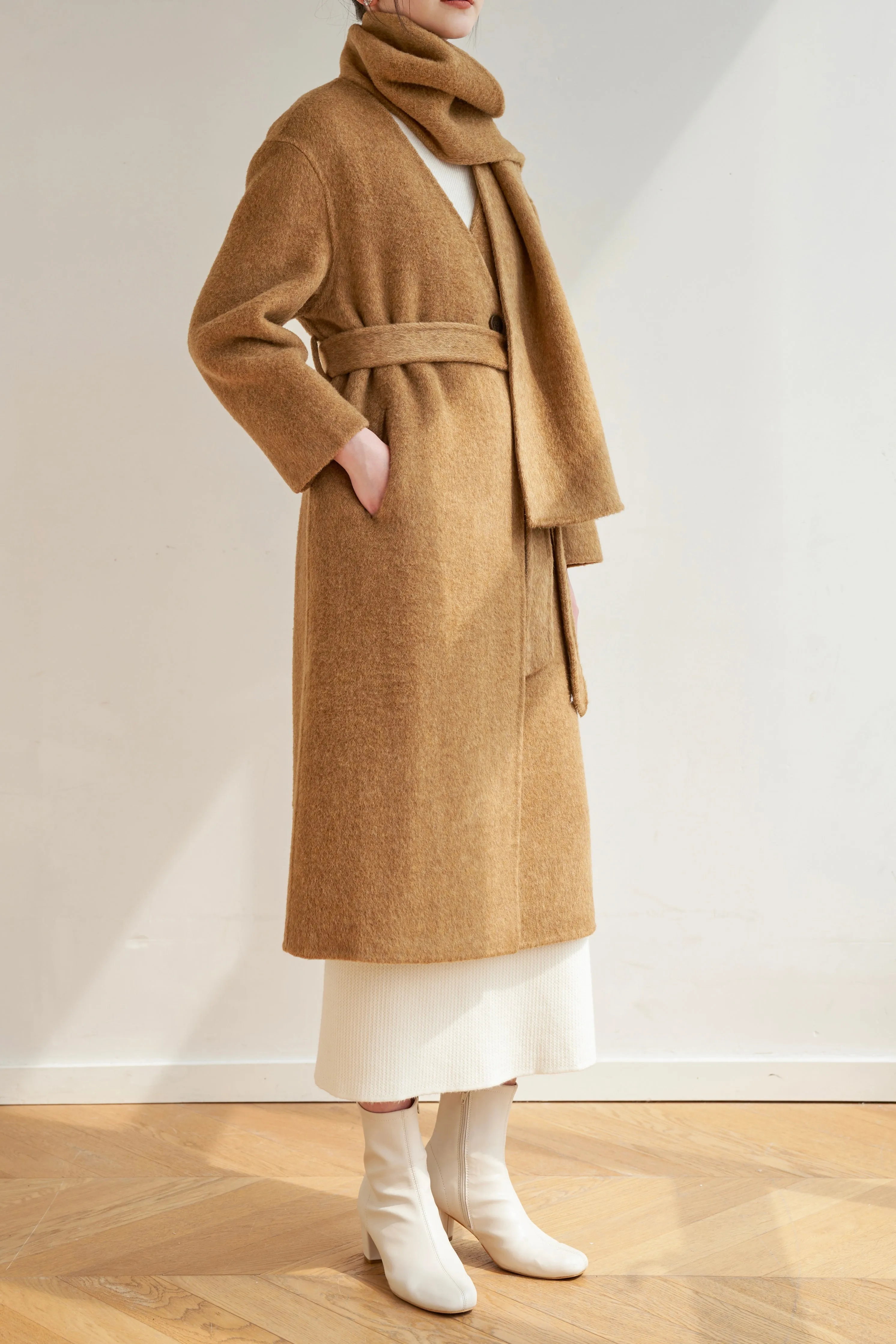 Gemma Merino Wool Coat - Ginger