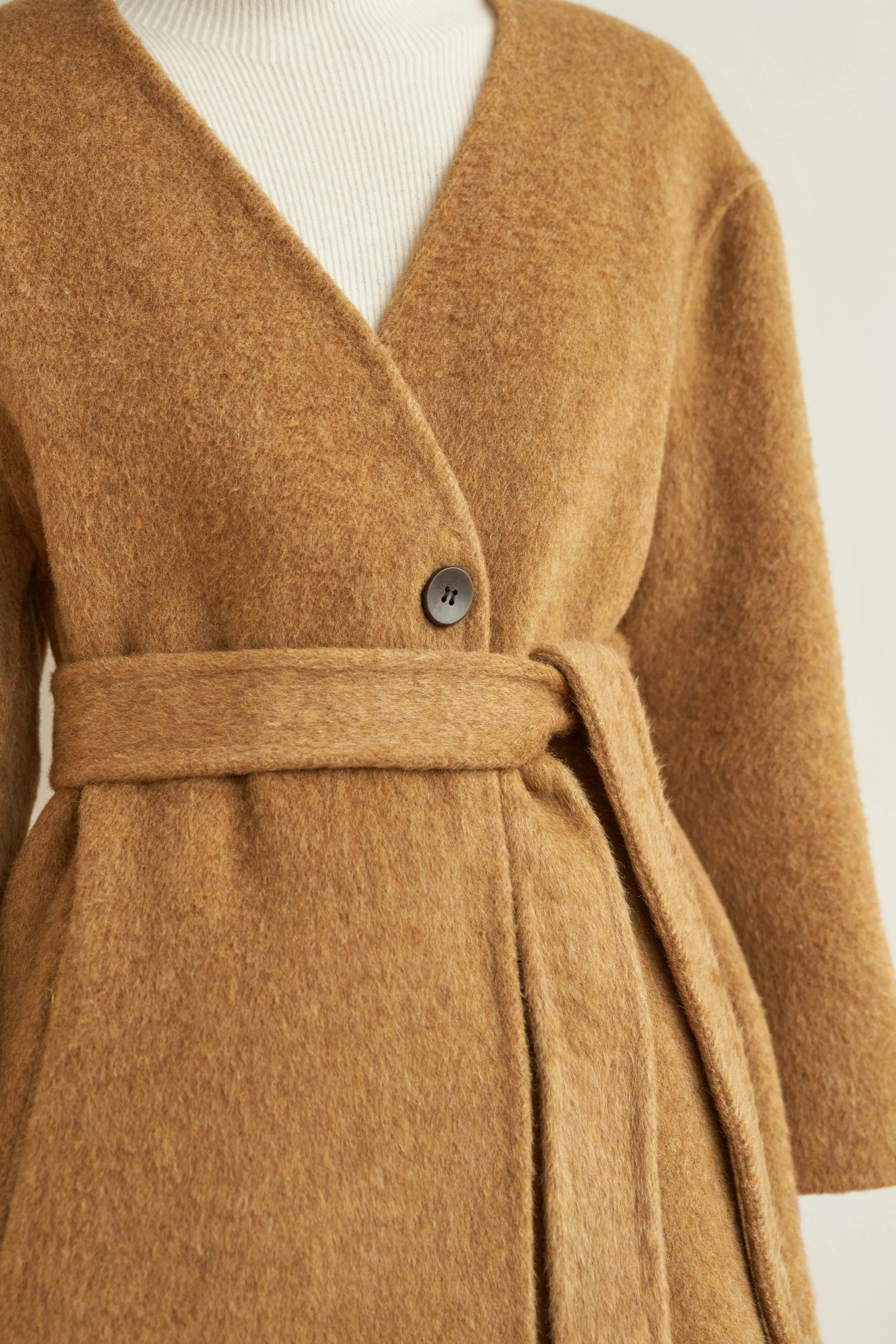 Gemma Merino Wool Coat - Ginger