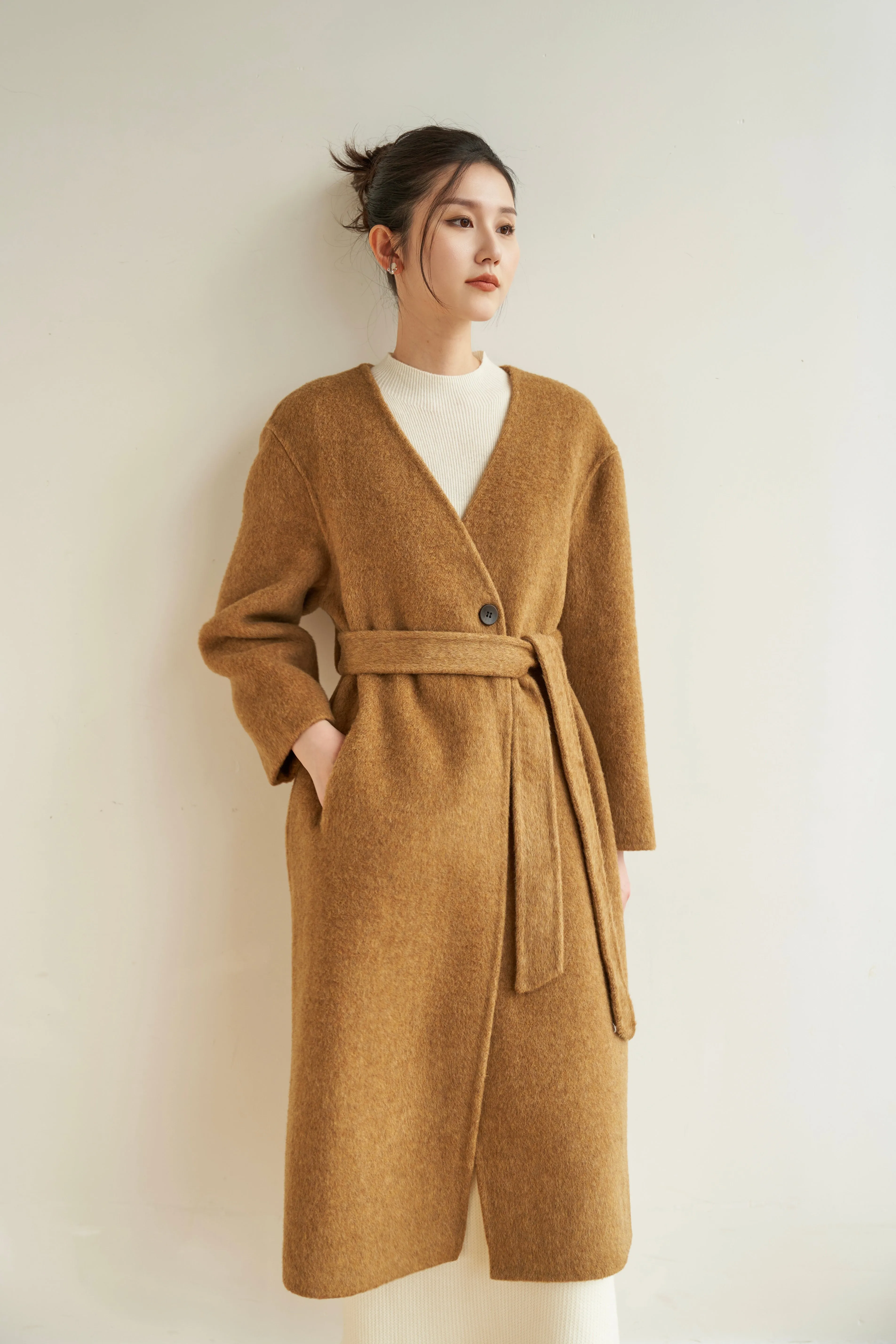 Gemma Merino Wool Coat - Ginger