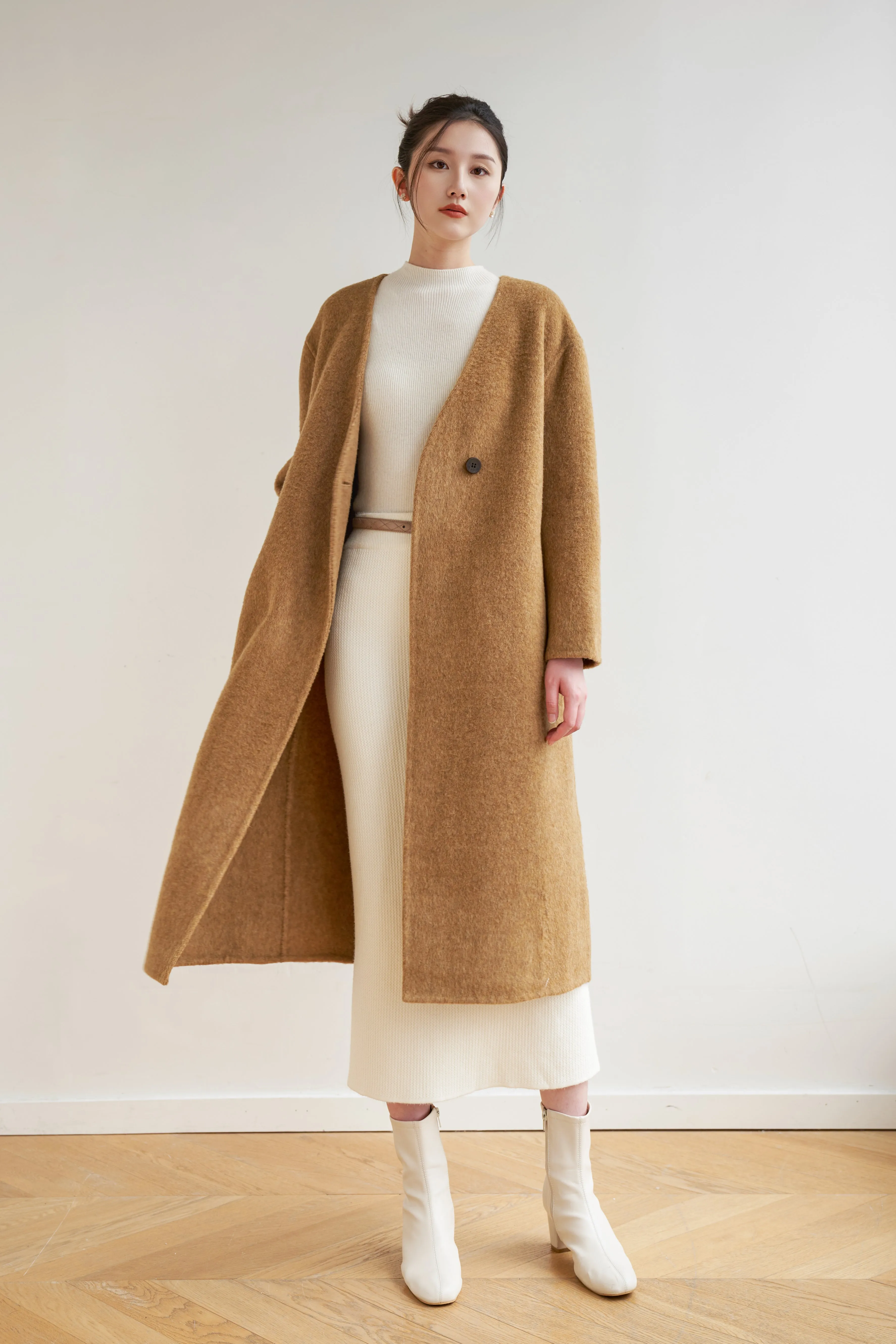 Gemma Merino Wool Coat - Ginger