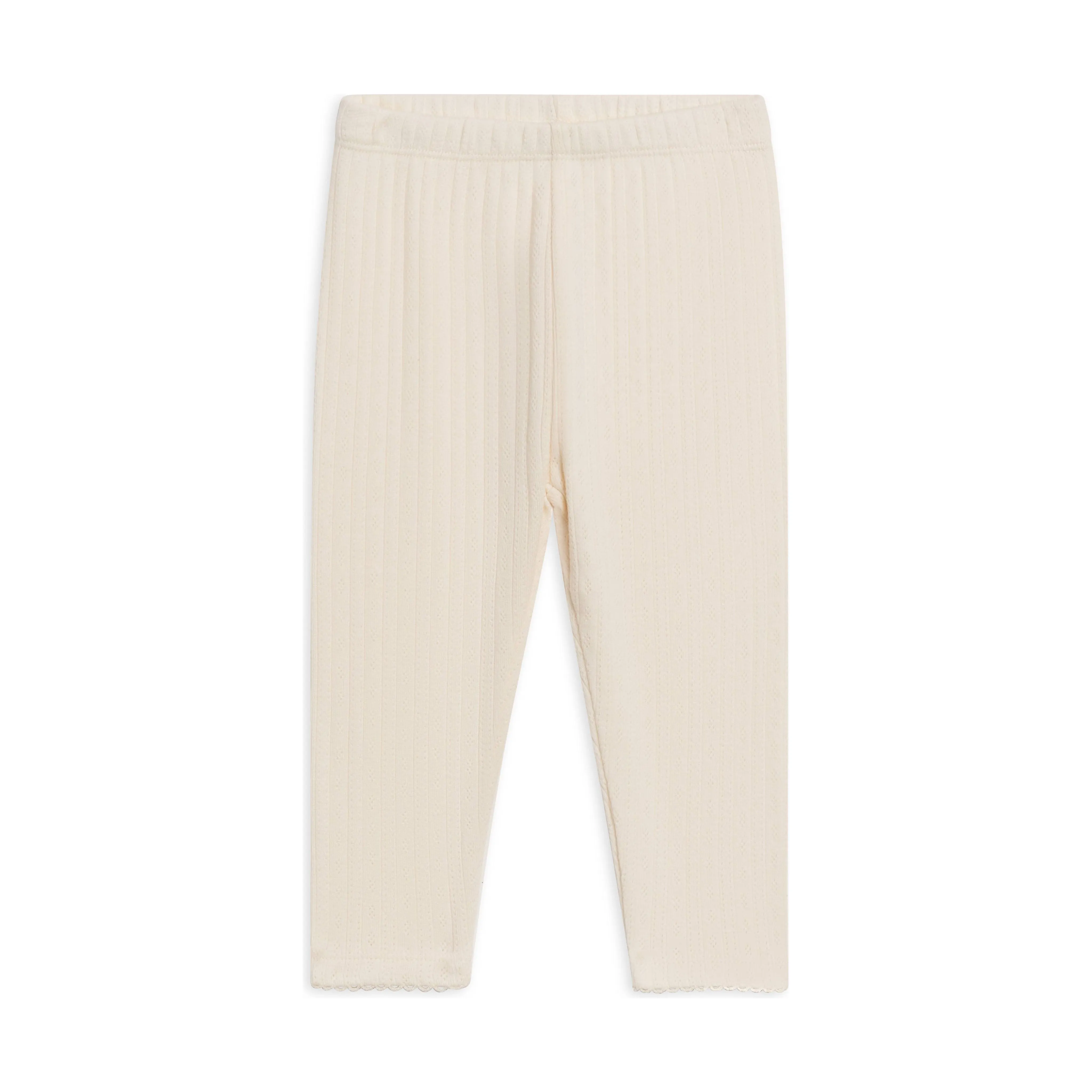Gina Pointelle Leggings - Ivory