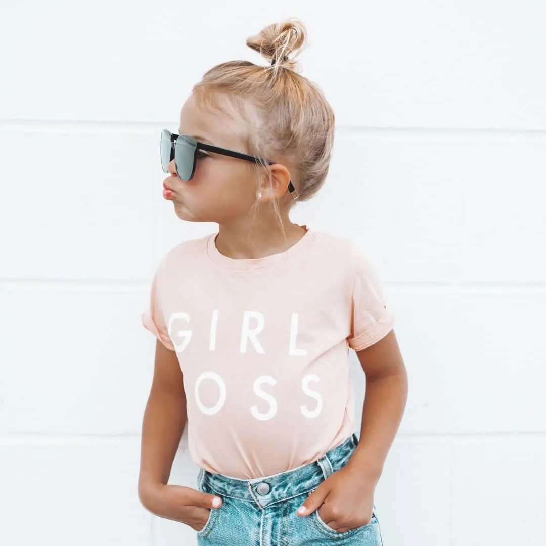 Girl Boss Tee - Peach