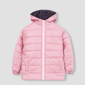 Girls Premium Quality Puffer Zipper Hoodie Jacket