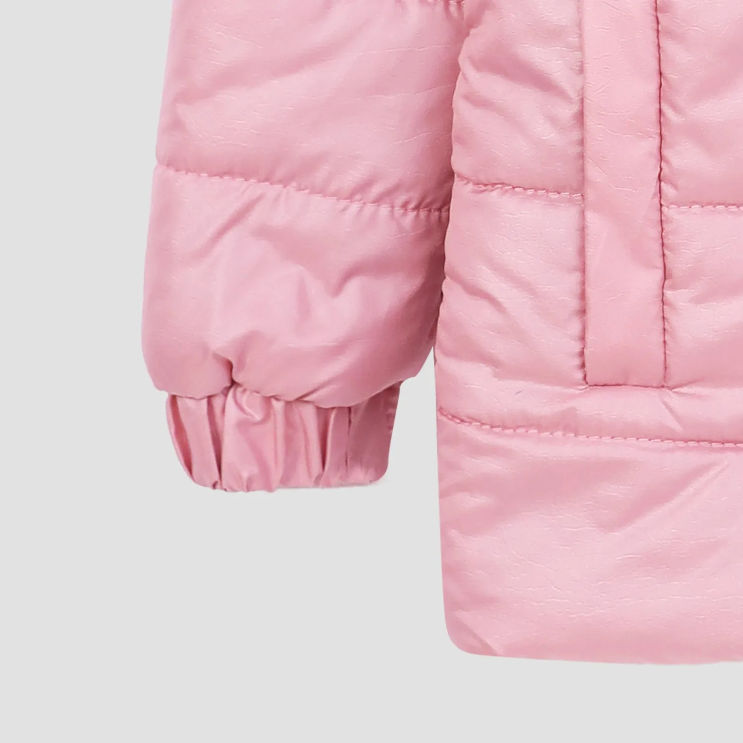 Girls Premium Quality Puffer Zipper Hoodie Jacket
