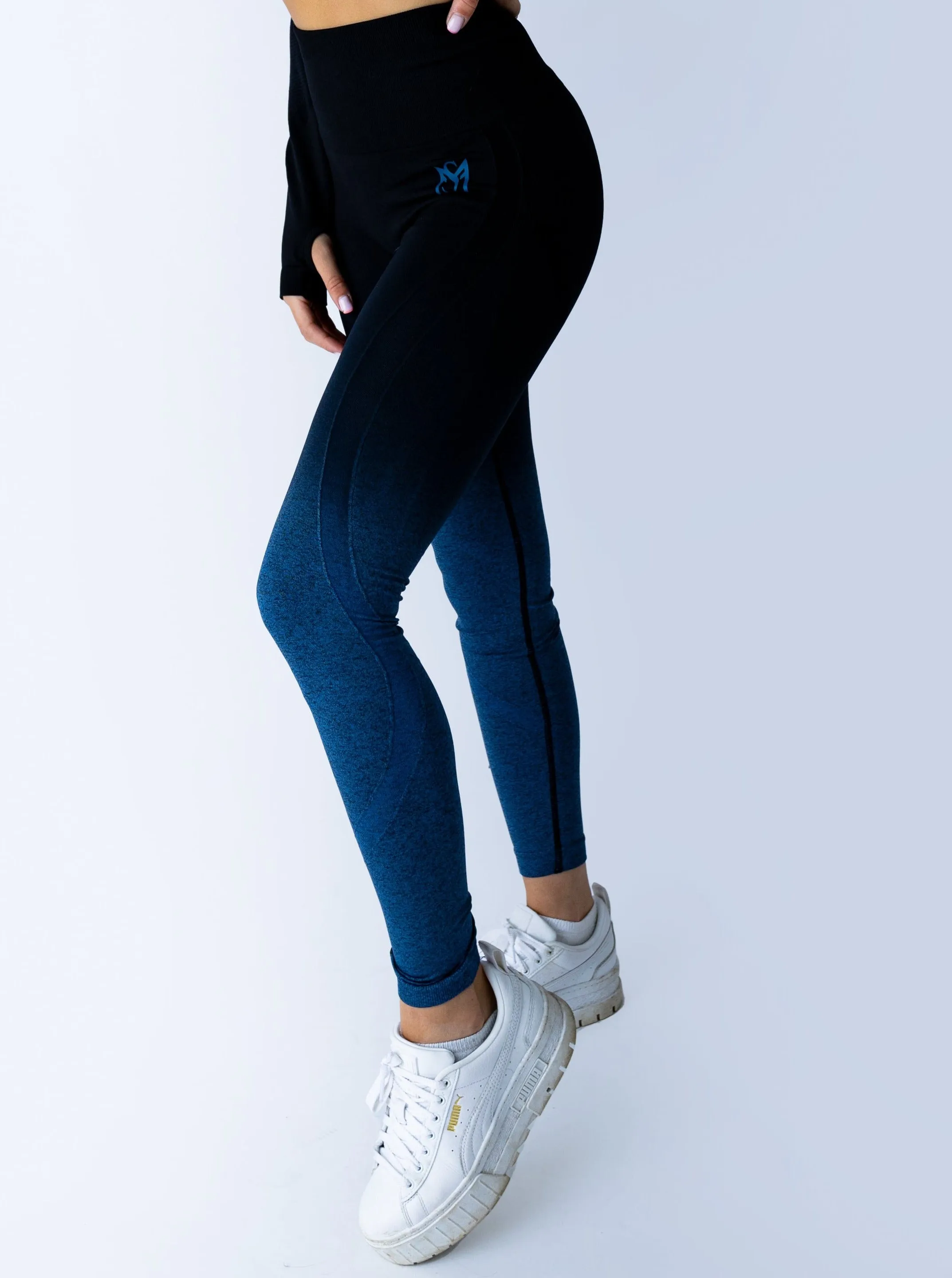 Gradient Blue Leggings