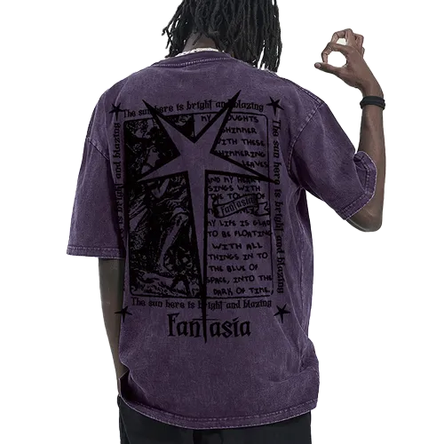 Graffiti print tee-D785  | Inspanda