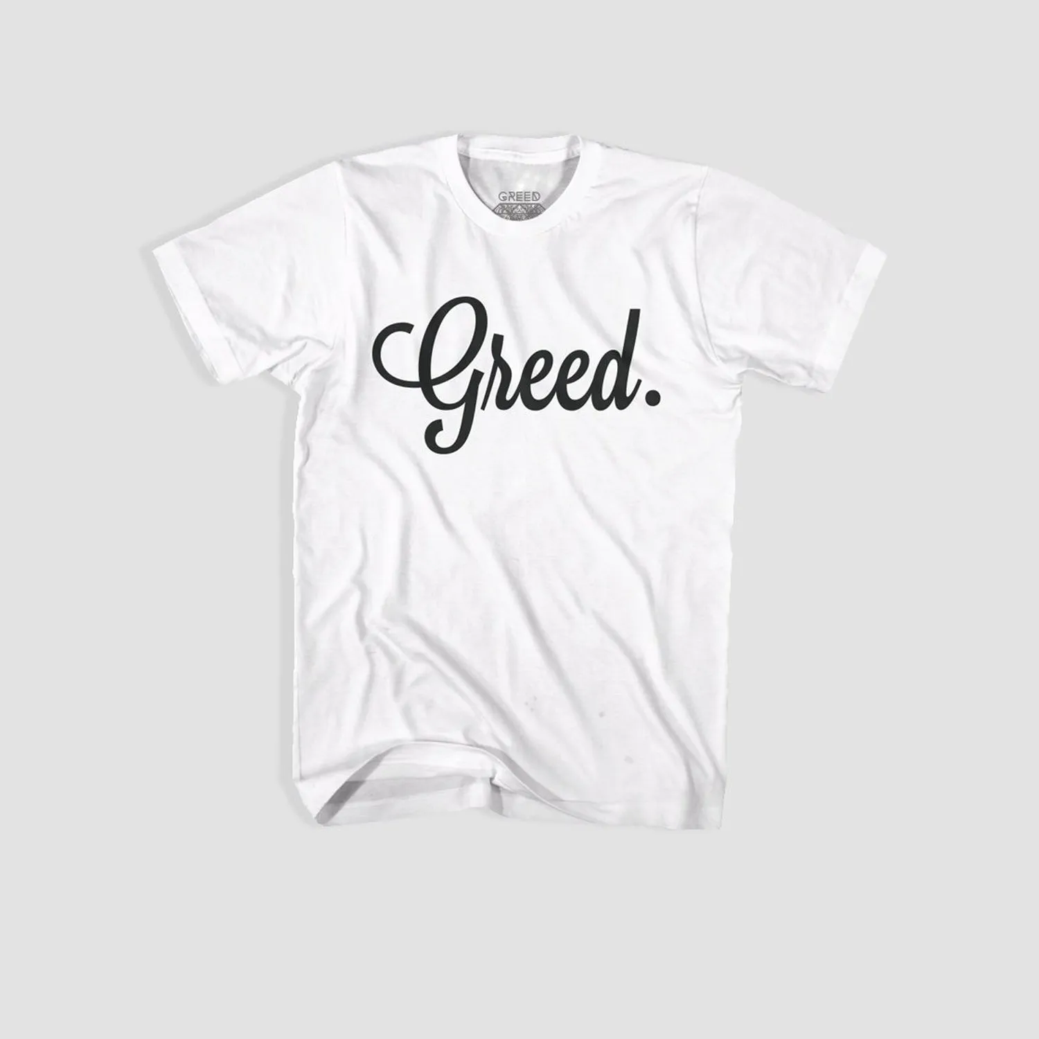 GREED Script Tee