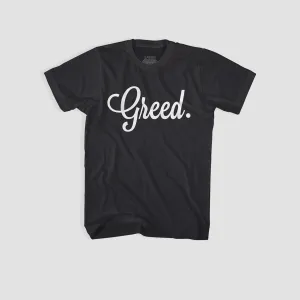 GREED Script Tee