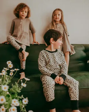 Grey Spotty Bear Print Joggers