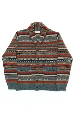 GRP X CASA-ISAAC W' Shawl Collar Cardigan FOLK 90 Multicolor