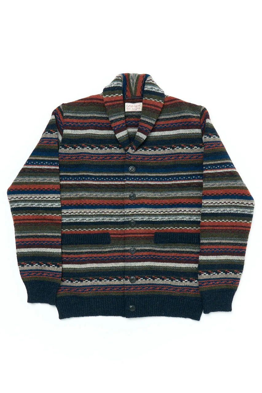GRP X CASA-ISAAC W' Shawl Collar Cardigan FOLK 90 Multicolor