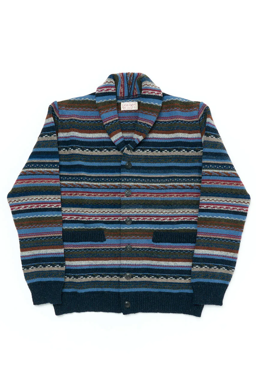 GRP X CASA-ISAAC W' Shawl Collar Cardigan FOLK 90 Multicolor