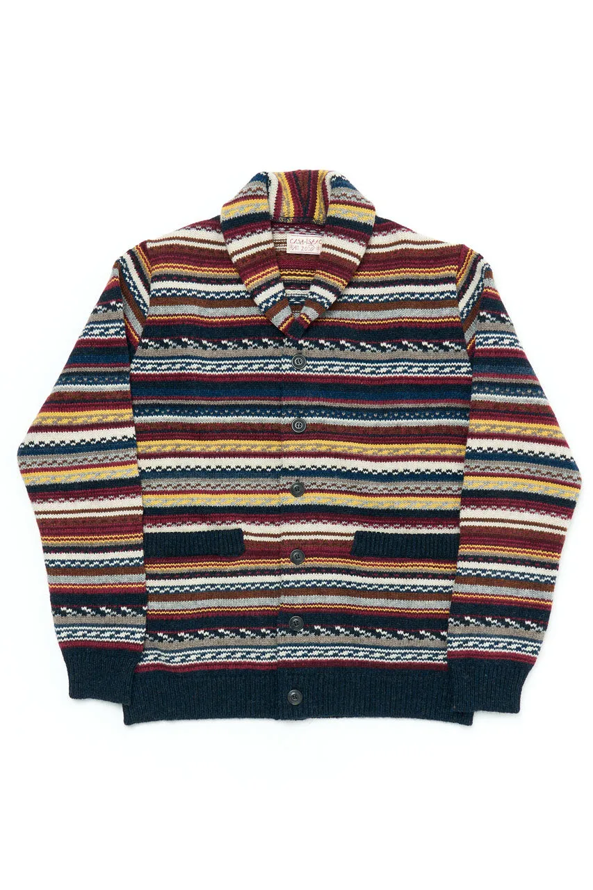 GRP X CASA-ISAAC W' Shawl Collar Cardigan FOLK 90 Multicolor