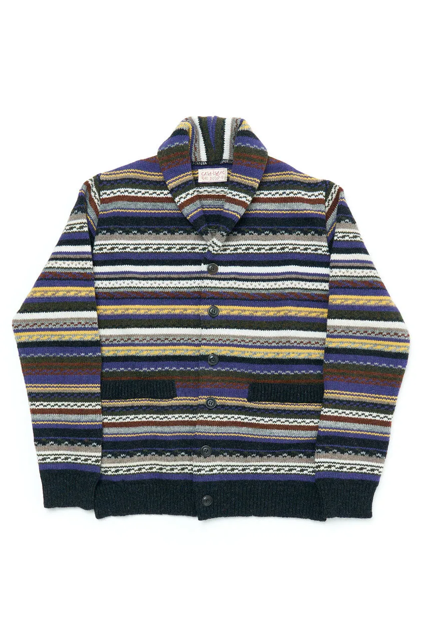 GRP X CASA-ISAAC W' Shawl Collar Cardigan FOLK 90 Multicolor