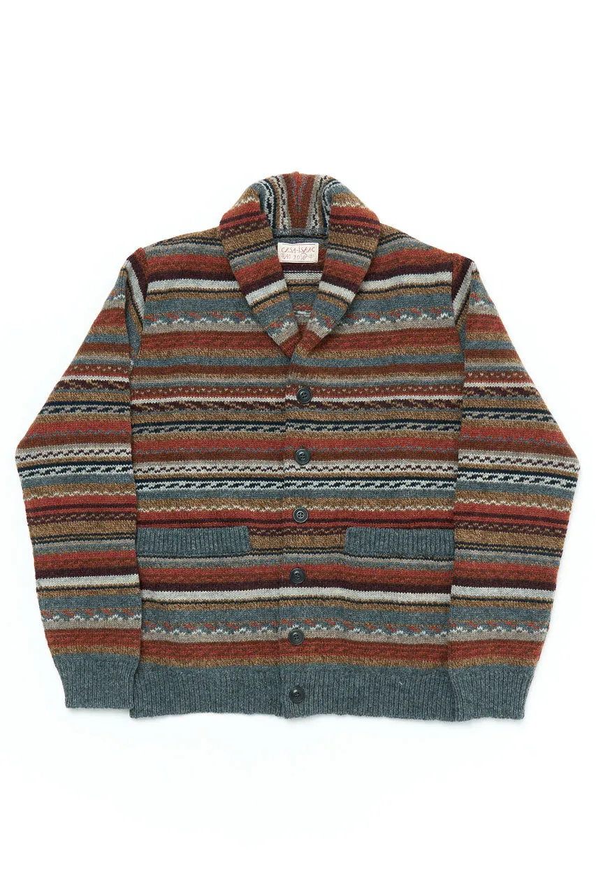 GRP X CASA-ISAAC W' Shawl Collar Cardigan FOLK 90 Multicolor