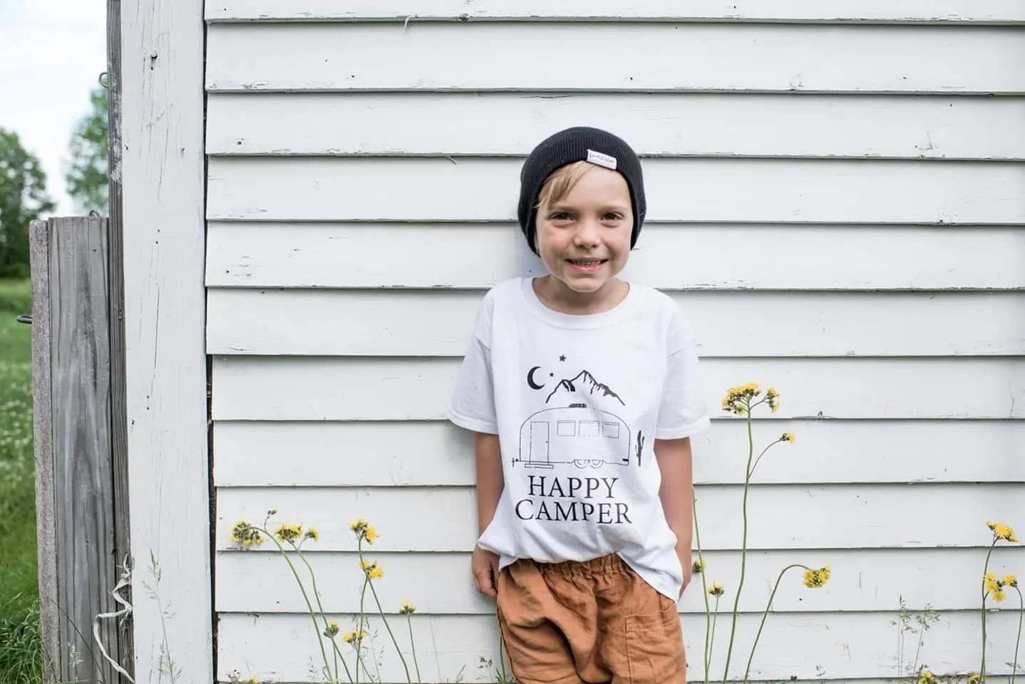 Happy Camper - Kid's   Toddler Onesies and Tees