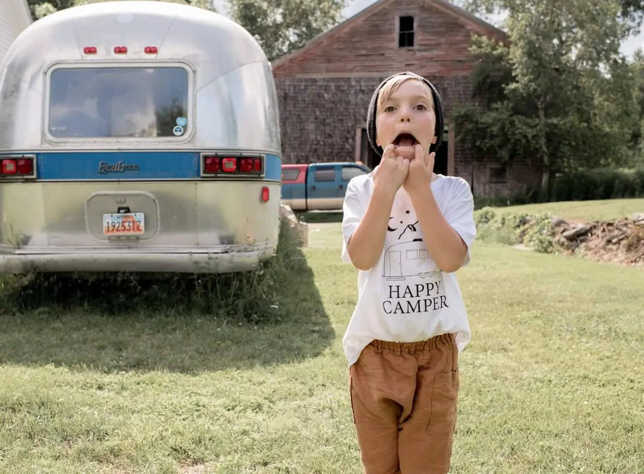 Happy Camper - Kid's   Toddler Onesies and Tees