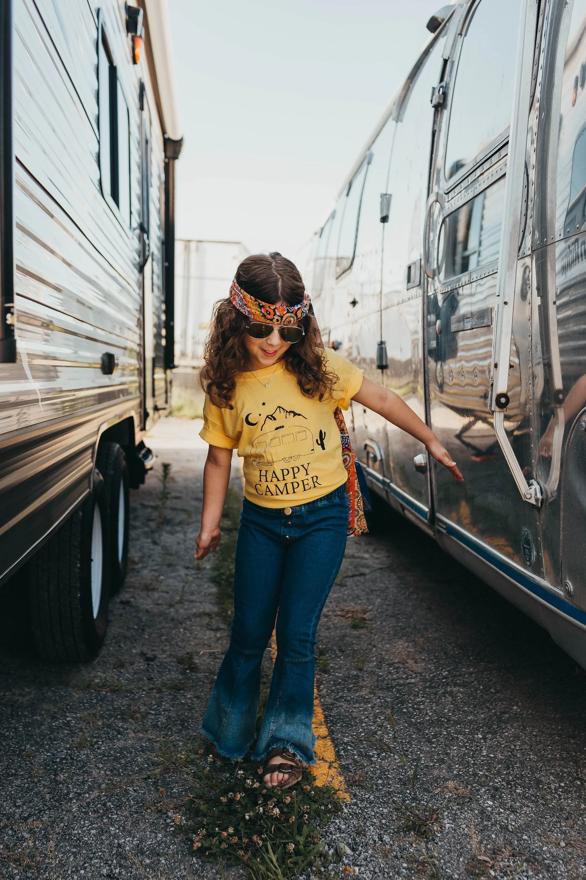 Happy Camper - Kid's   Toddler Onesies and Tees