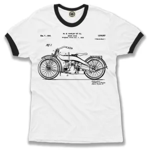 Harley-Davidson Motorcycle Patent Men's Ringer Tee