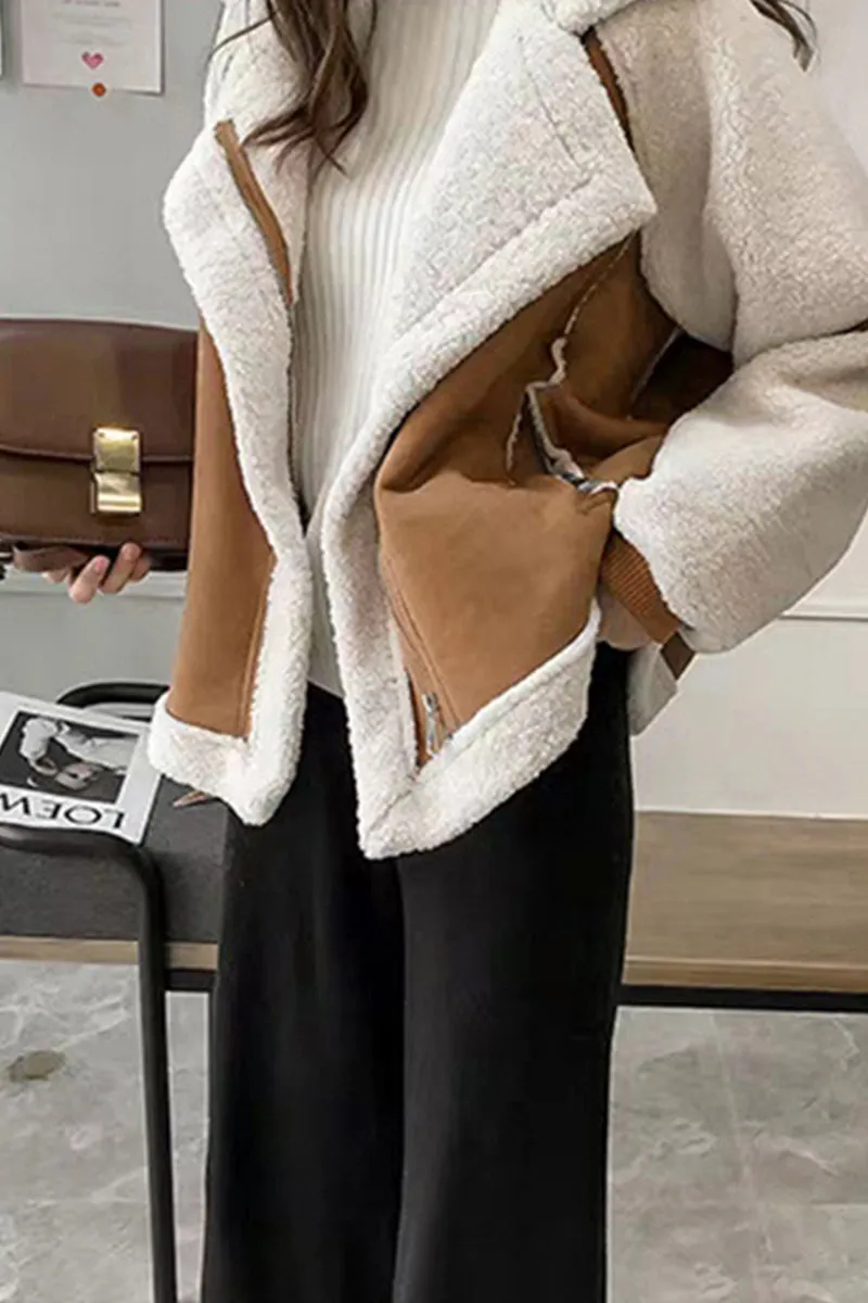 HCR1178 Cozy Shearling Zip Jacket Outerwear