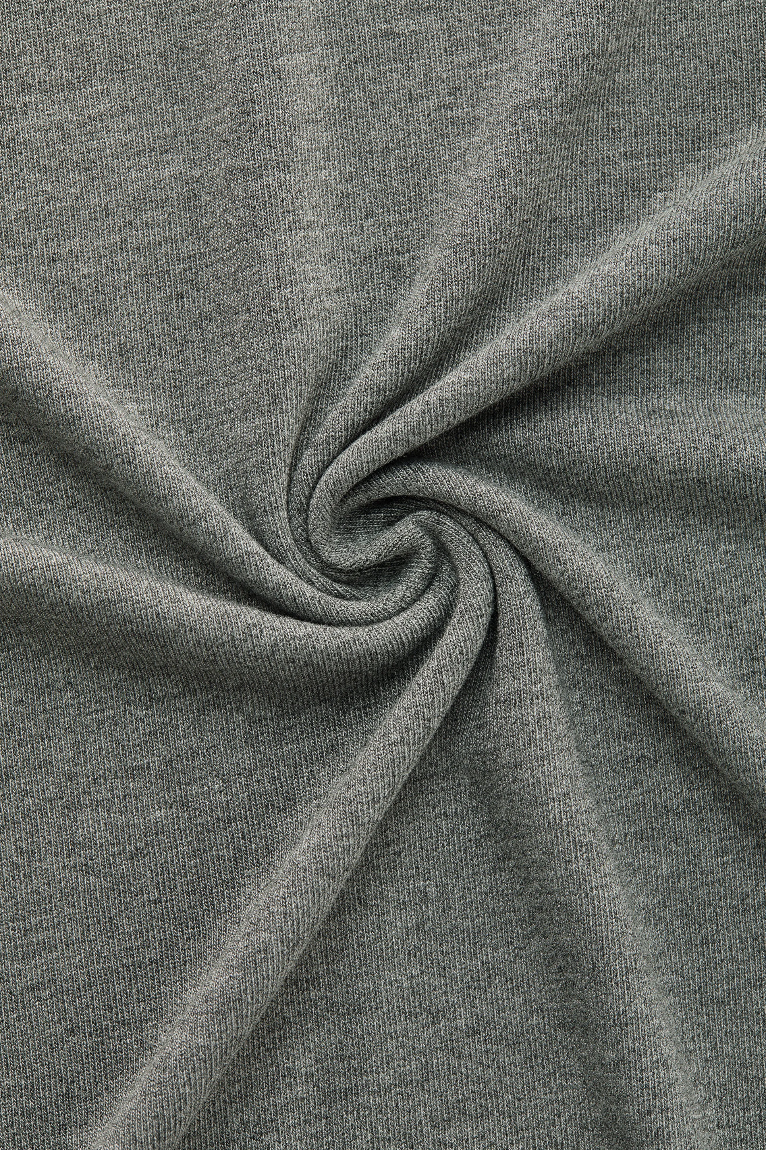 Heavyweight Long Sleeve Bamboo Sorona Jersey Crewneck Grey